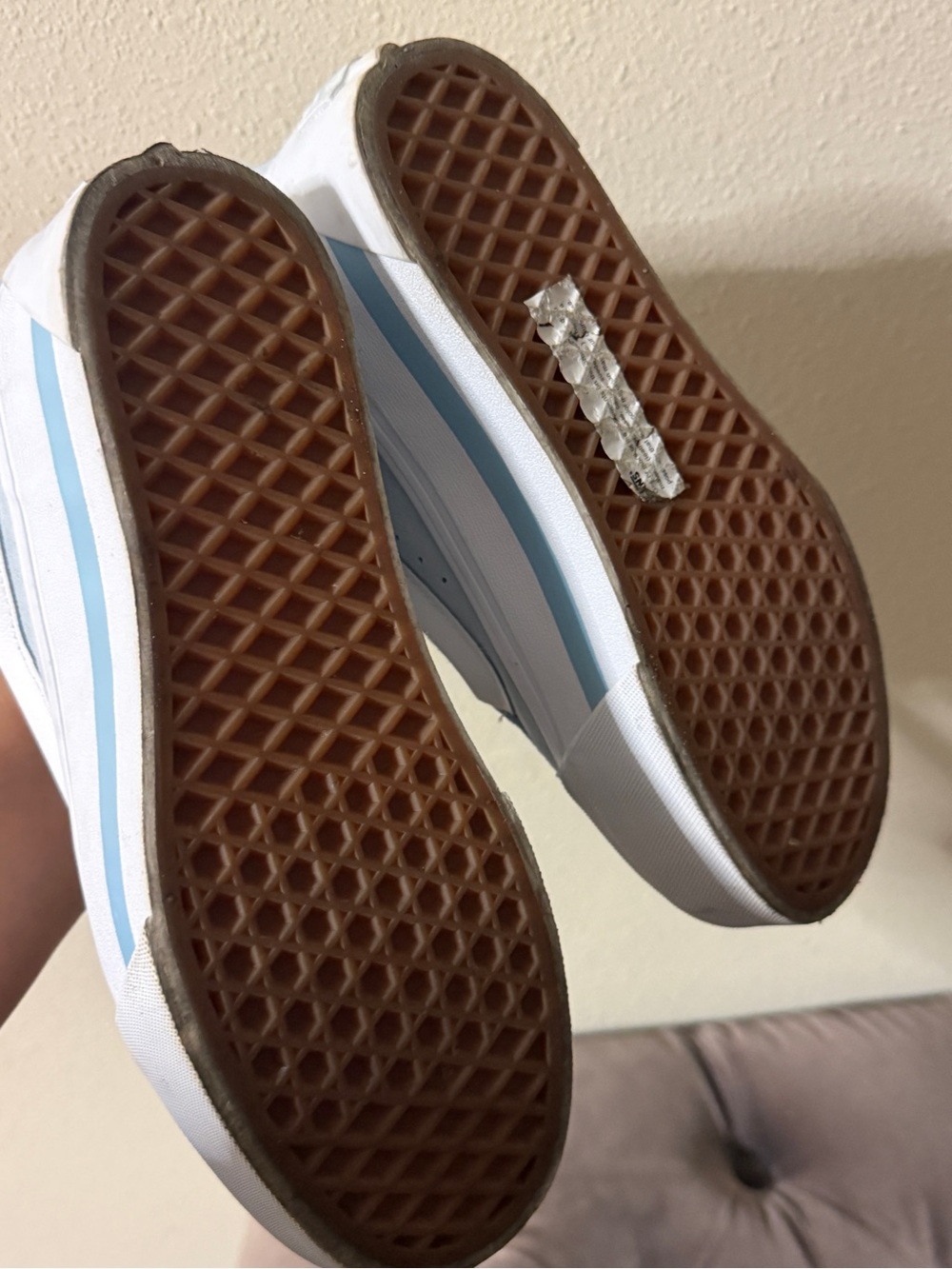 Vans shoes Low Top Sneakers in Light Blue and White Knu Stack sz 7.5 - Picture 3 of 10